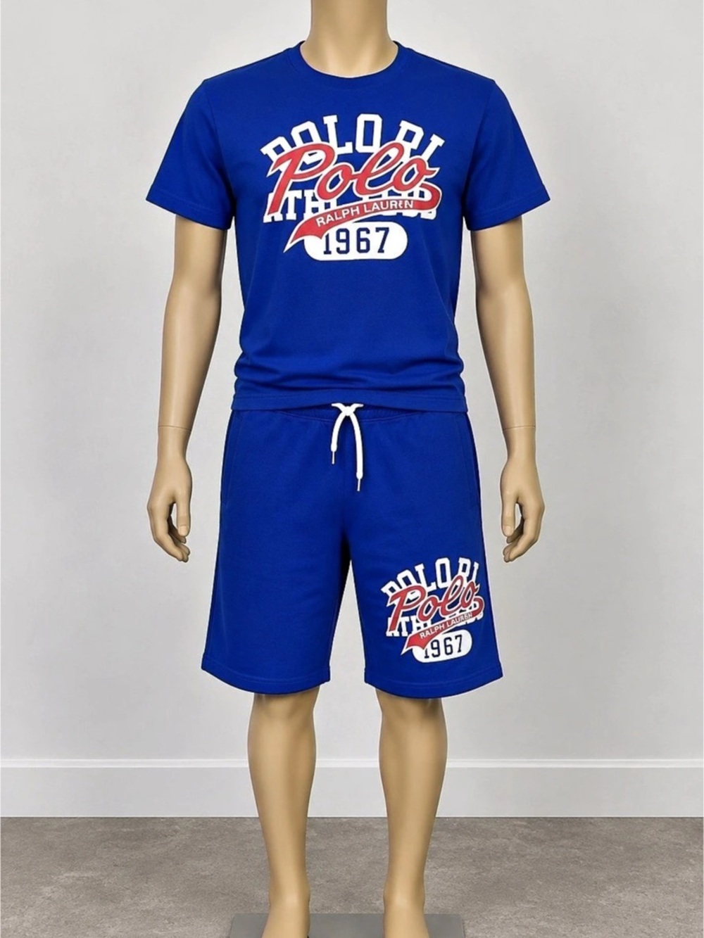 Polo Ralph Lauren Men's Blue Graphic Athletic Set
